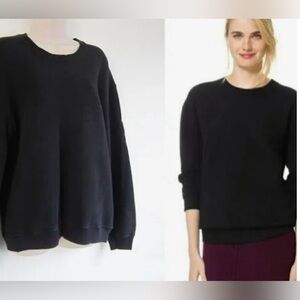 Aritzia wilfred black sweater sweatshirt embroidered eagle